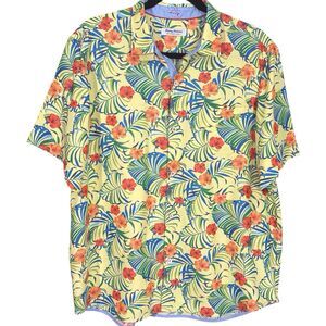 Tommy Bahama XXL Camp Shirt Coconut Point IslandZone Sunny Blooms Hawaiian